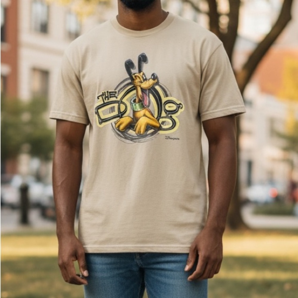 Disney Resort Vintage Beige The Dog Pluto T-Shirt